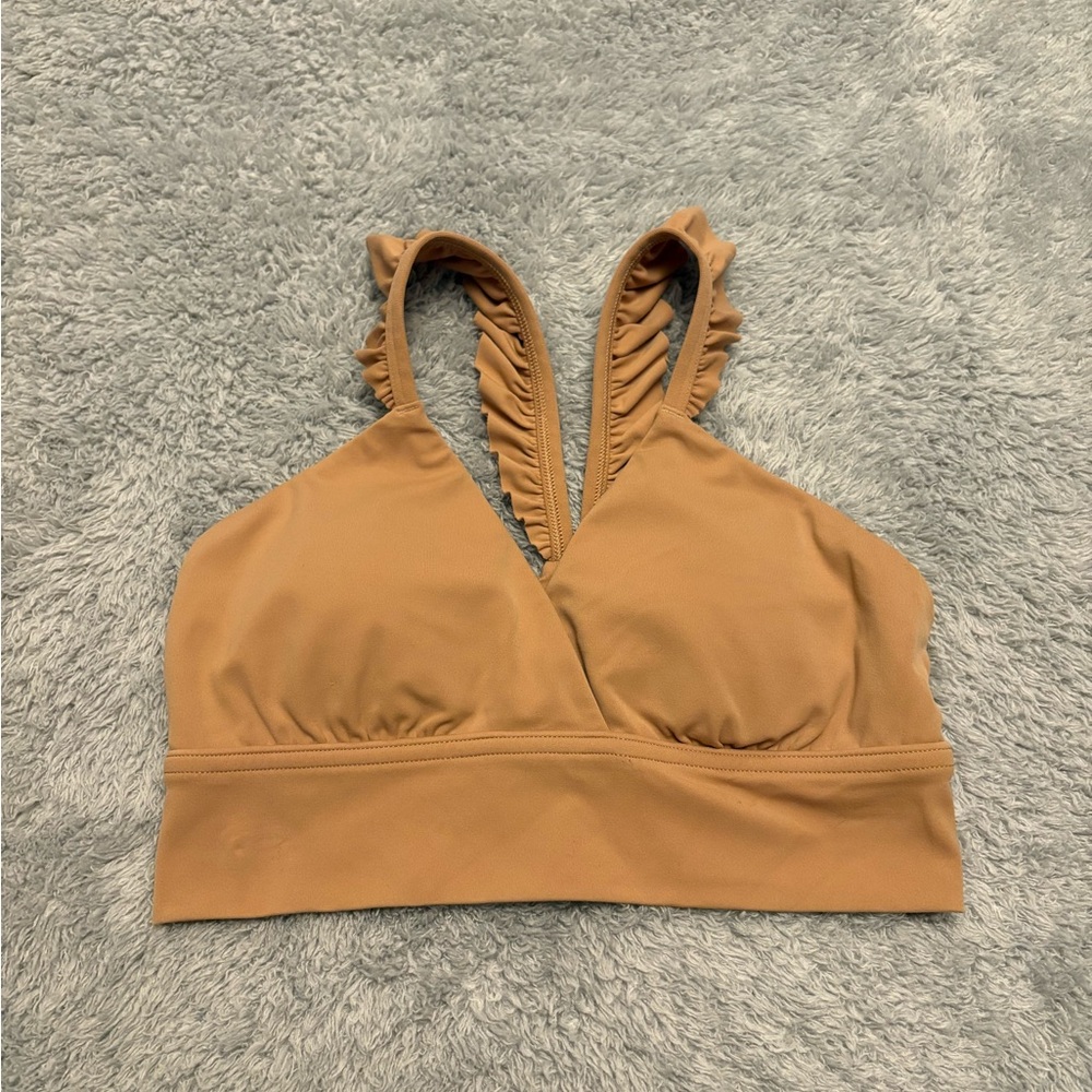 Aerie Ruffle-Strap Sports Bra